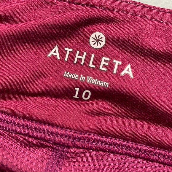 Athleta women's tennis workout skirt size 10 pink purple Athleisure Lined - Picture 8 of 10